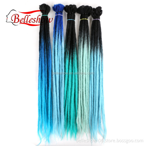 Hot sell wholesale 20inch soft dreadlock braids handmade  crochet dreadlocks rbuy synthetic dreadlocks